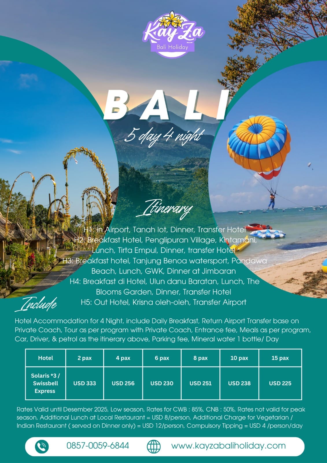 5D 4N Bali Package